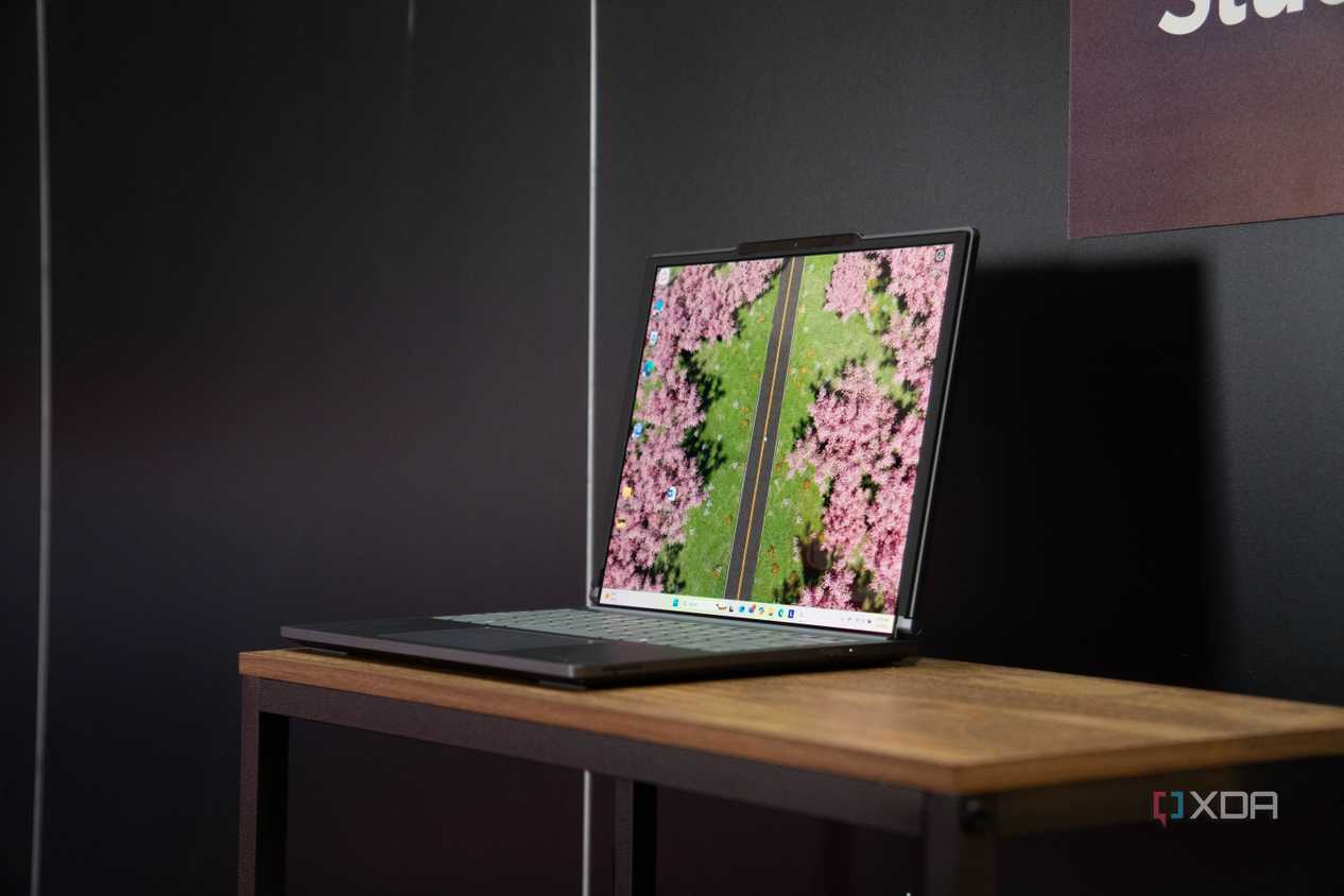 Angled front view of the Lenovo ThinkBook Plus Gen 6 Rollable