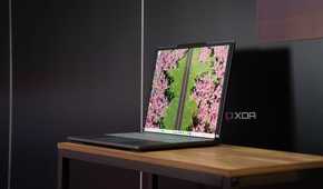 Angled front view of the Lenovo ThinkBook Plus Gen 6 Rollable