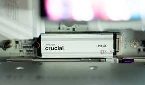 An image of Micron P510 installed in a PC.