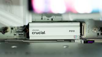 An image of Micron P510 installed in a PC.