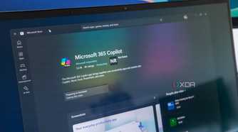 Close-up of the Microsoft 365 Copilot listing on the Microsoft Store