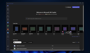 Screenshot of the Microsoft 365 Copilot web app for Windows