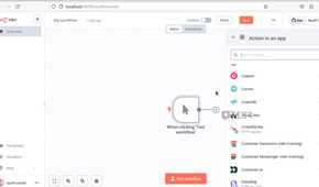 Creating a test workflow in n8n