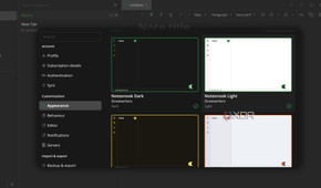 Notesnook themes