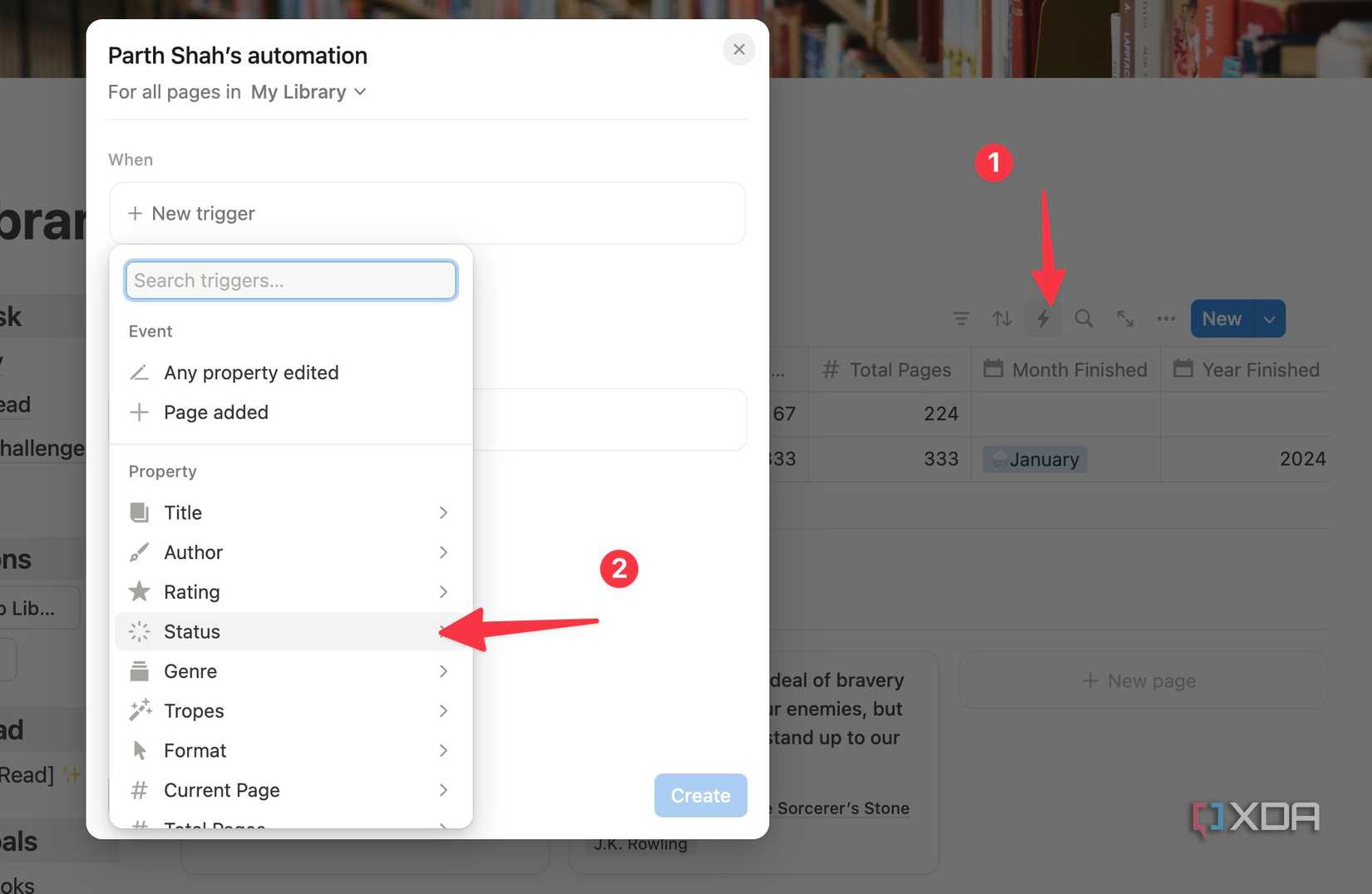 Notion status