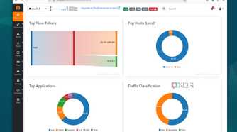 screenshot of ntopng traffic dashboard