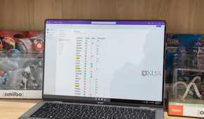 A Windows 11 laptop running OneNote