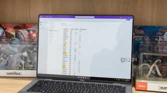 A Windows 11 laptop running OneNote