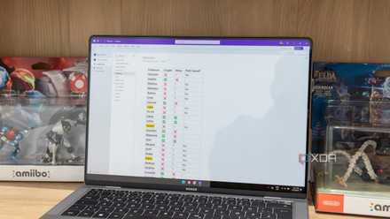 OneNote を実行している Windows 11 ラップトップ