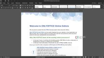 OnlyOffice homepage