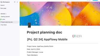 AppFlowy pages