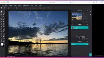 Pixlr editing artboard