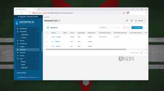 Adding a new network to Portainer