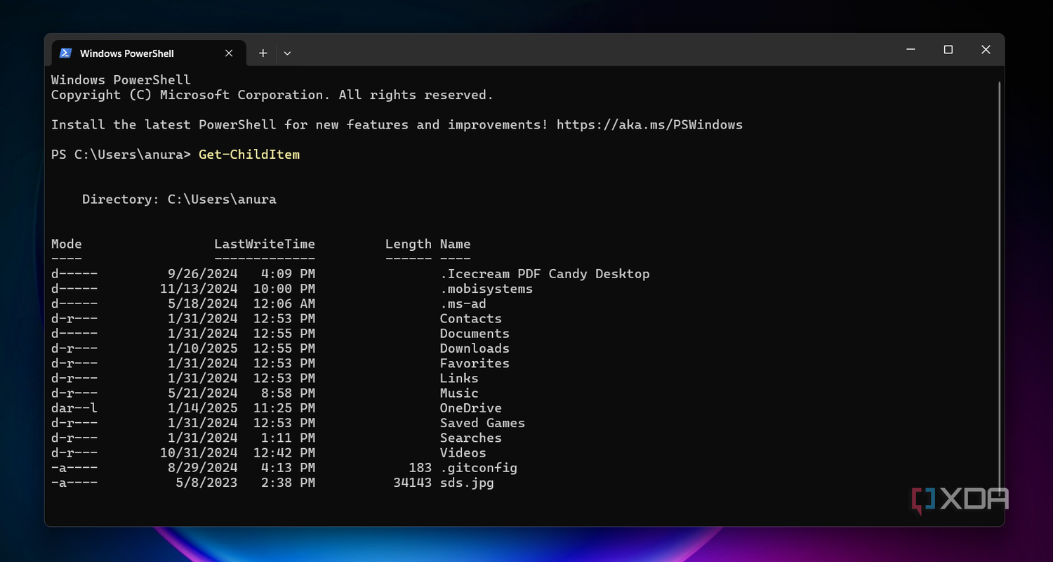 PowerShell ChildItem command