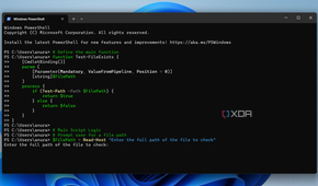 A portable PowerShell script