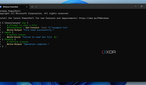 powershell try-catch-finally function