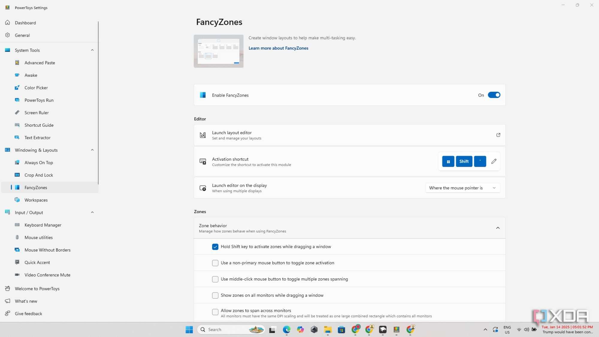 Powertoys FancyZones 1