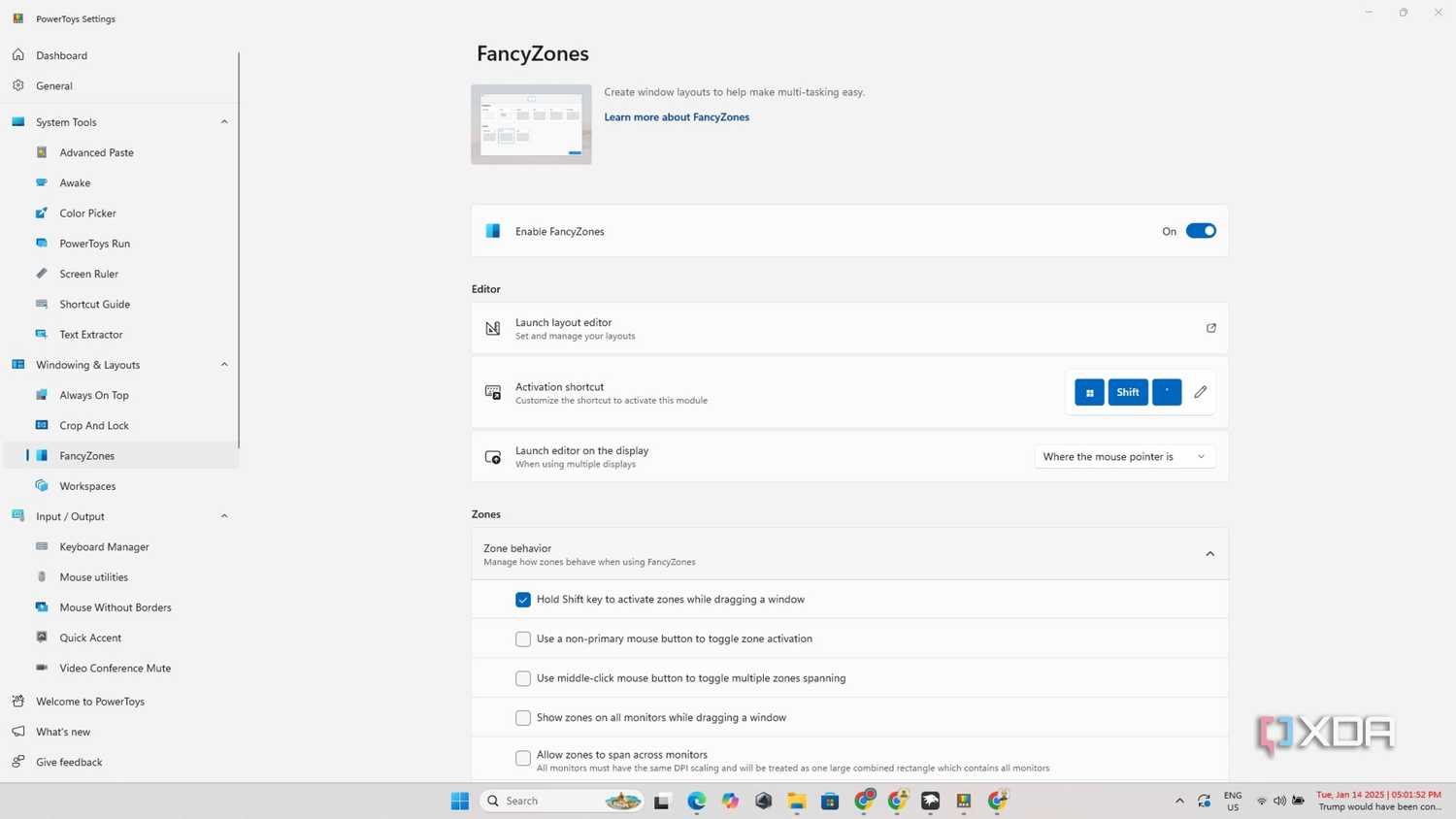 Powertoys FancyZones 1