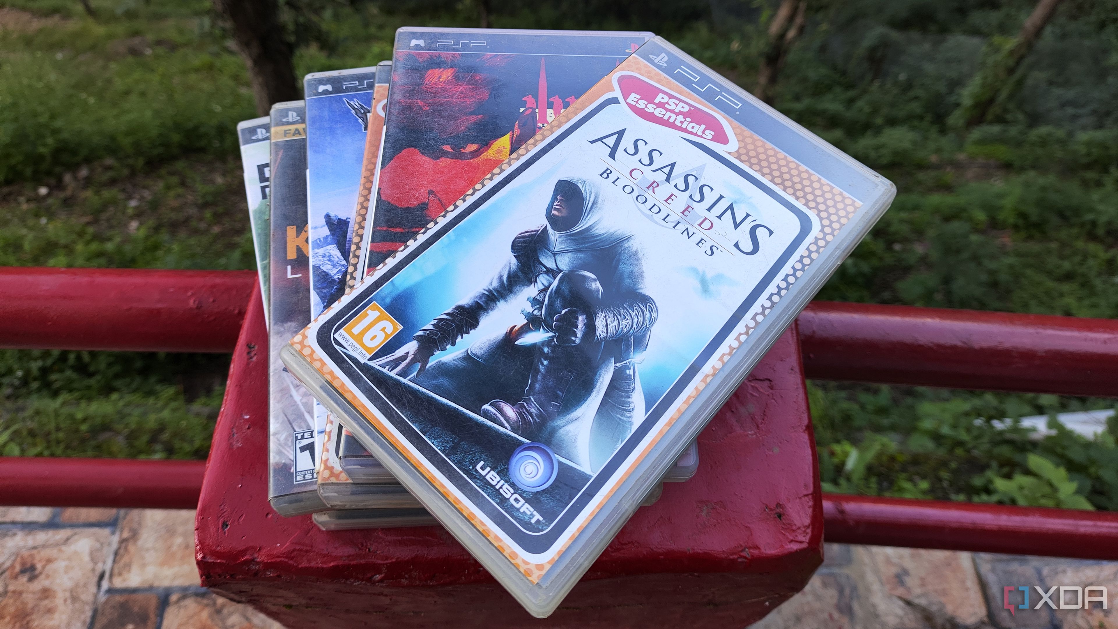 A bunch of PSP games