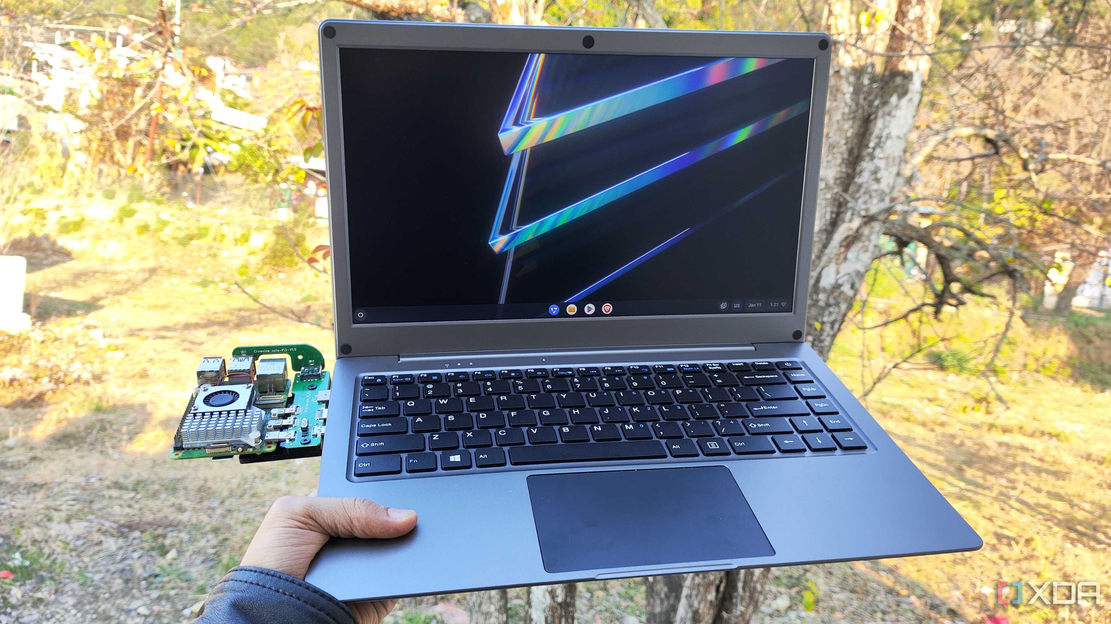 Notebook Pi I tried using my Raspberry Pi as a laptop