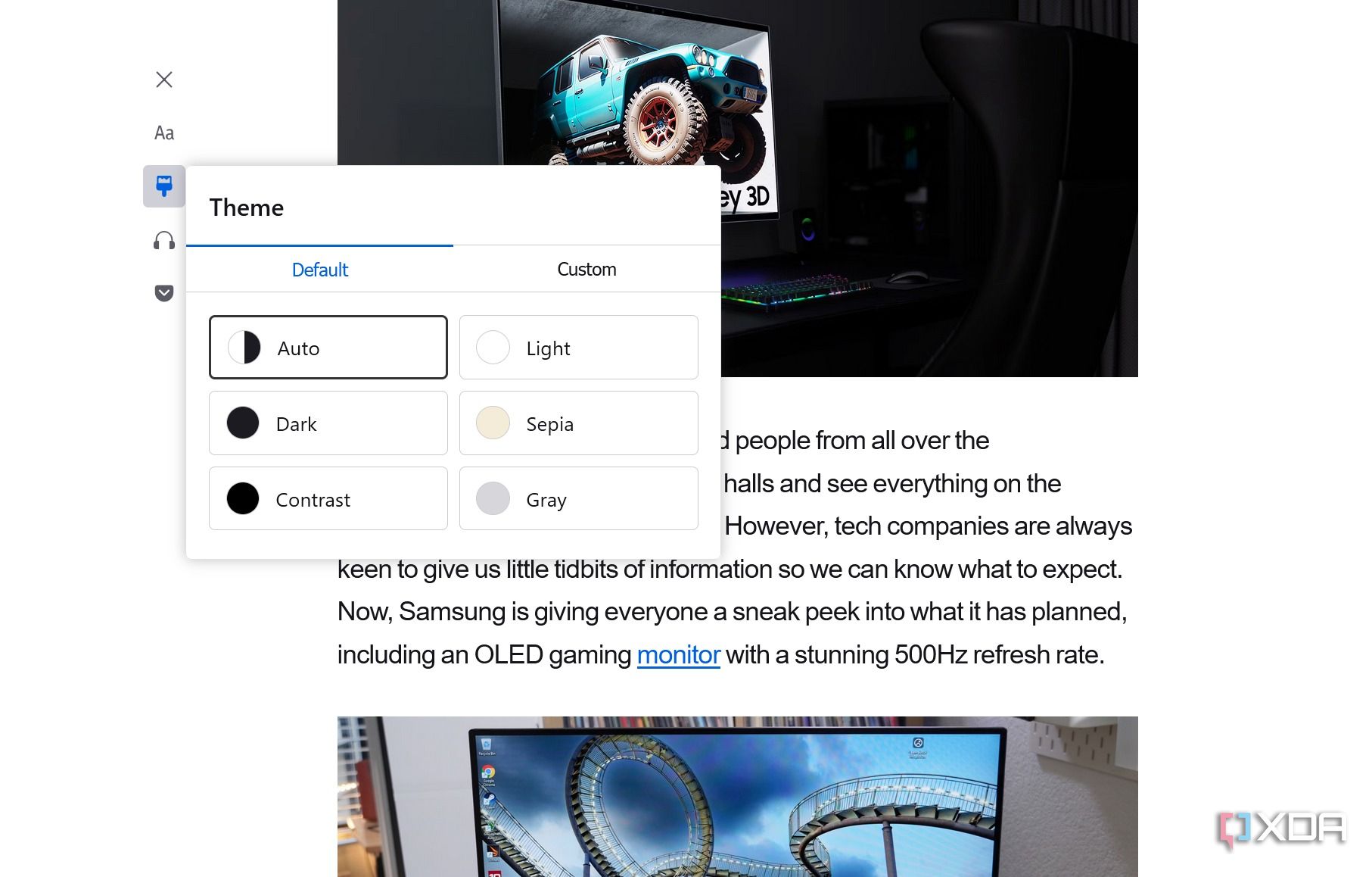 Firefox reader mode theme
