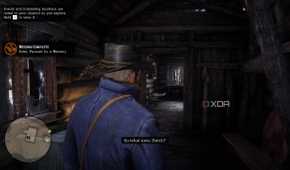 arthur morgan inside a cabin