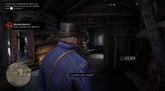 arthur morgan inside a cabin