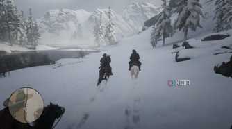 a player riding a horse in rdr2