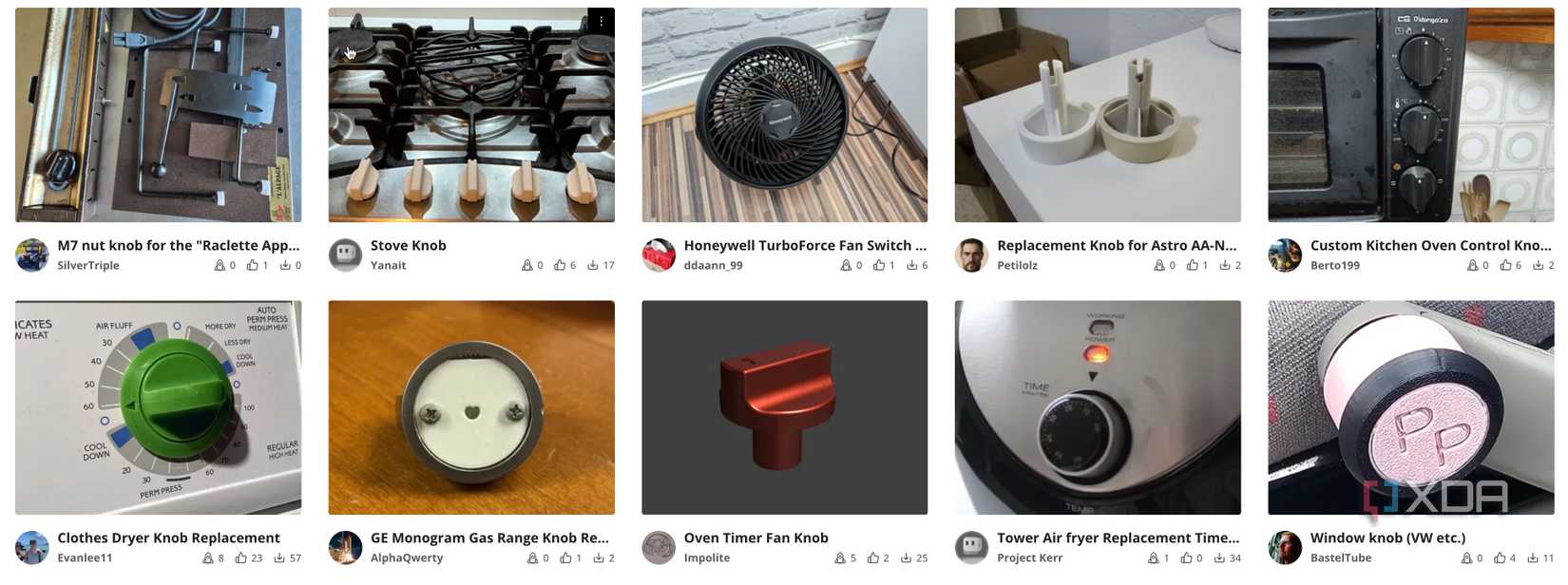 Replacement Knob search on MakerWorld