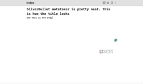 SilverBullet note example