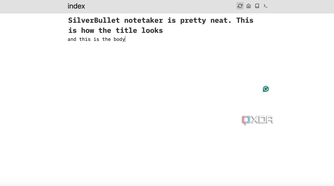 SilverBullet note example