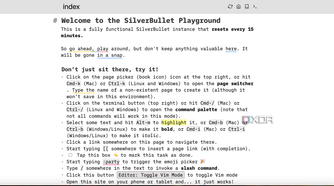 SilverBullet homepage