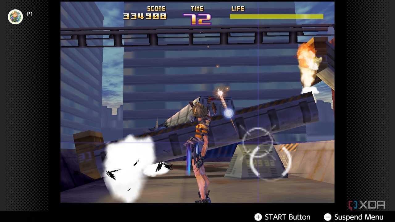 Screenshot of Sin and Punishment for the Nintendo 64 on the Nintendo Switch Online service