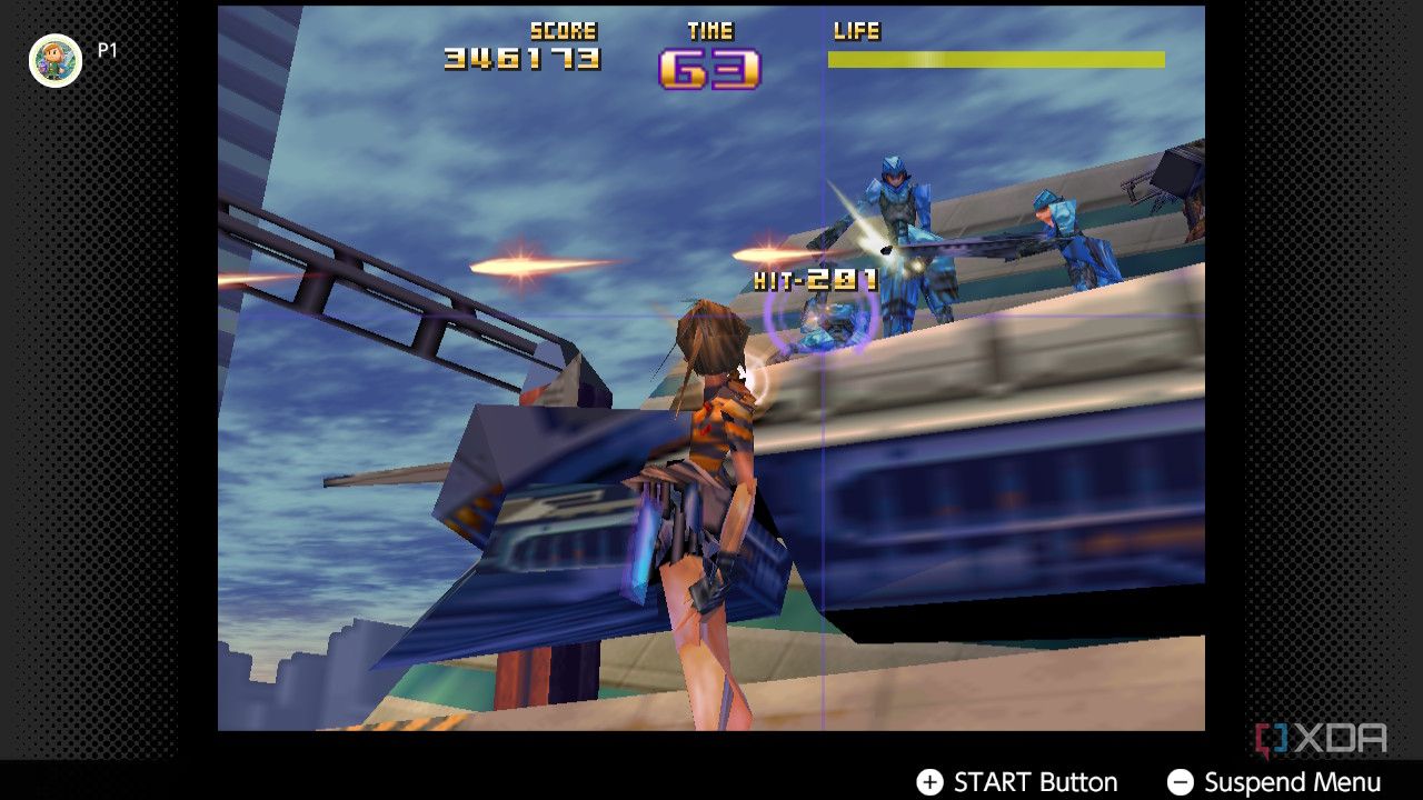 Screenshot of Sin and Punishment for the Nintendo 64 on the Nintendo Switch Online service