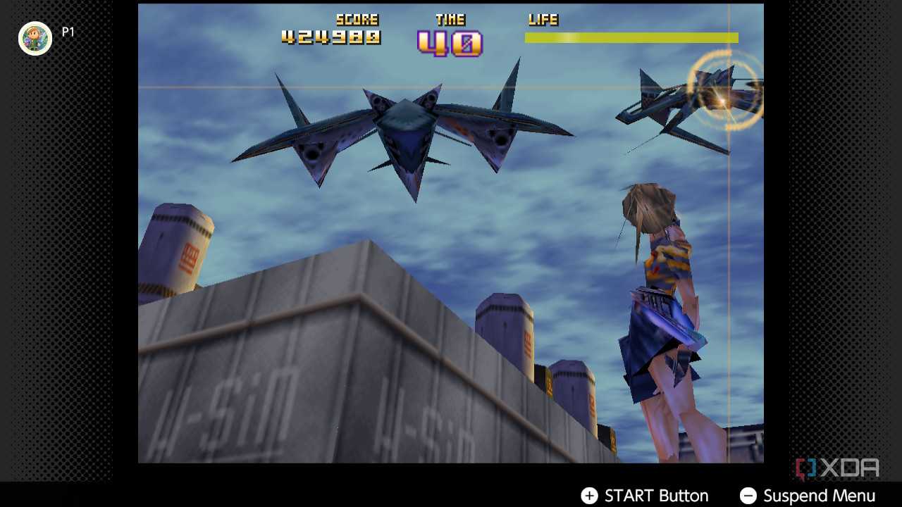Screenshot of Sin and Punishment for the Nintendo 64 on the Nintendo Switch Online service