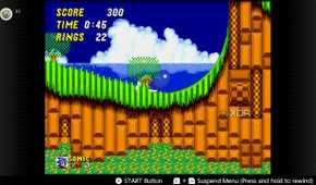 Screenshot of Sonic the Hedgehog 2 for the Sega Genesis on the Nintendo Switch Online service