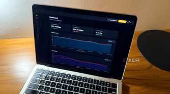 Speedtest results on a Mac monitor