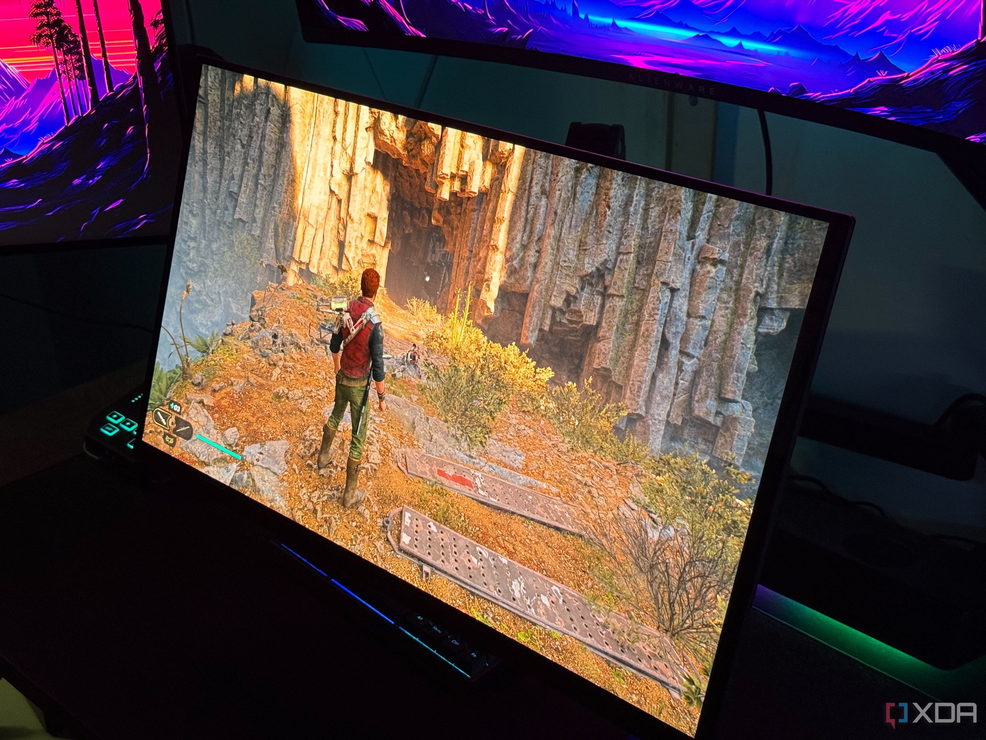 Star Wars Jedi Survivor on an OLED gaming monitor
