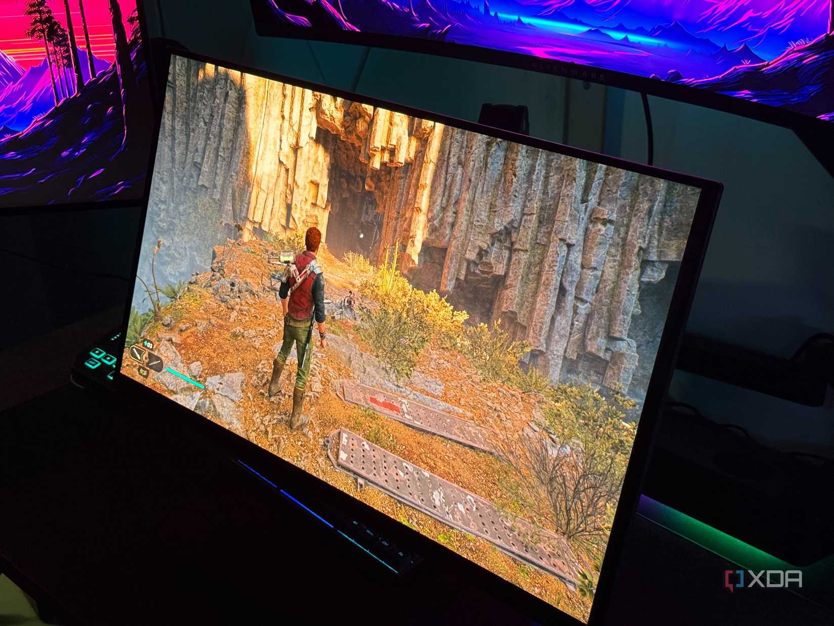Star Wars Jedi Survivor on an OLED gaming monitor