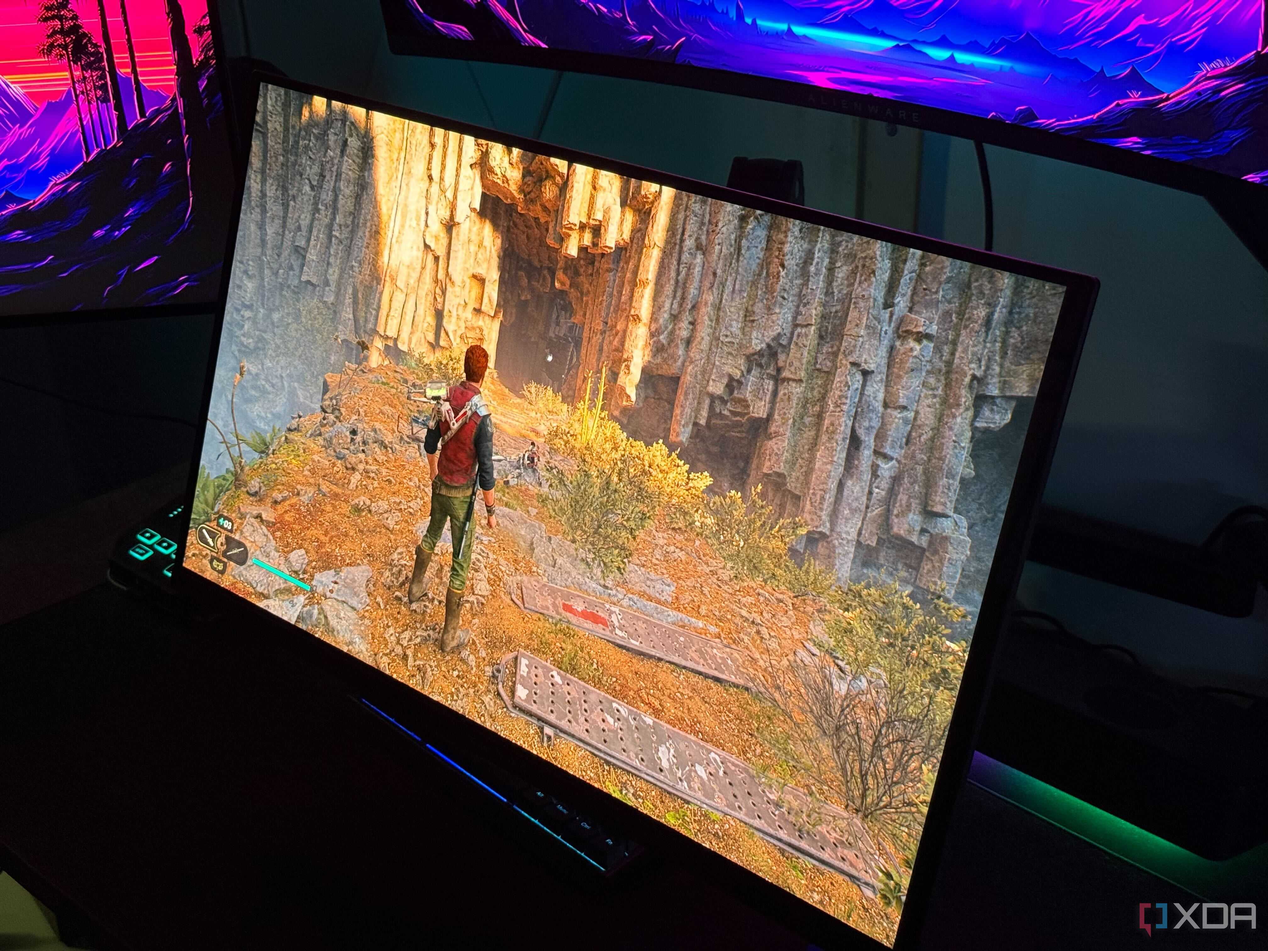 Star Wars Jedi Survivor on an OLED gaming monitor