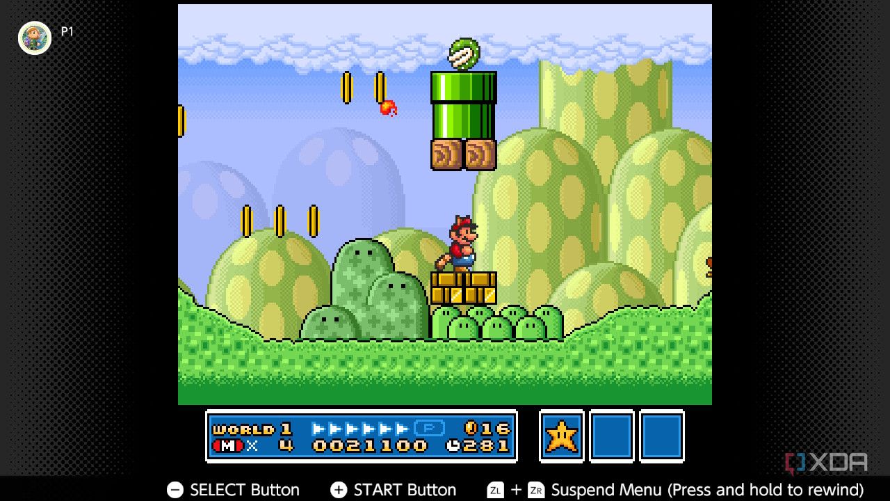Screenshot of Super Mario All-Stars for the Super Nintendo on the Nintendo Switch Online service