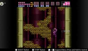 Screenshot of the Super Metroid for the Super Nintendo on the Nintendo Switch Online service