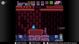 Screenshot of the Super Metroid for the Super Nintendo on the Nintendo Switch Online service