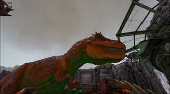 a t-rex in ark survival evolved