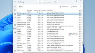 Screenshot showing Task Manager GPU column