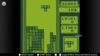 Screenshot of Tetris for the Game Boy on the Nintendo Switch Online service
