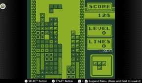 Screenshot of Tetris for the Game Boy on the Nintendo Switch Online service