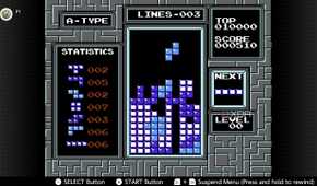 Screenshot of Tetris for the NES on the Nintendo Switch Online service
