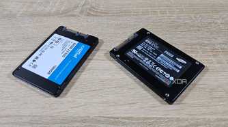 two mm.2 ssds on a table next to each other