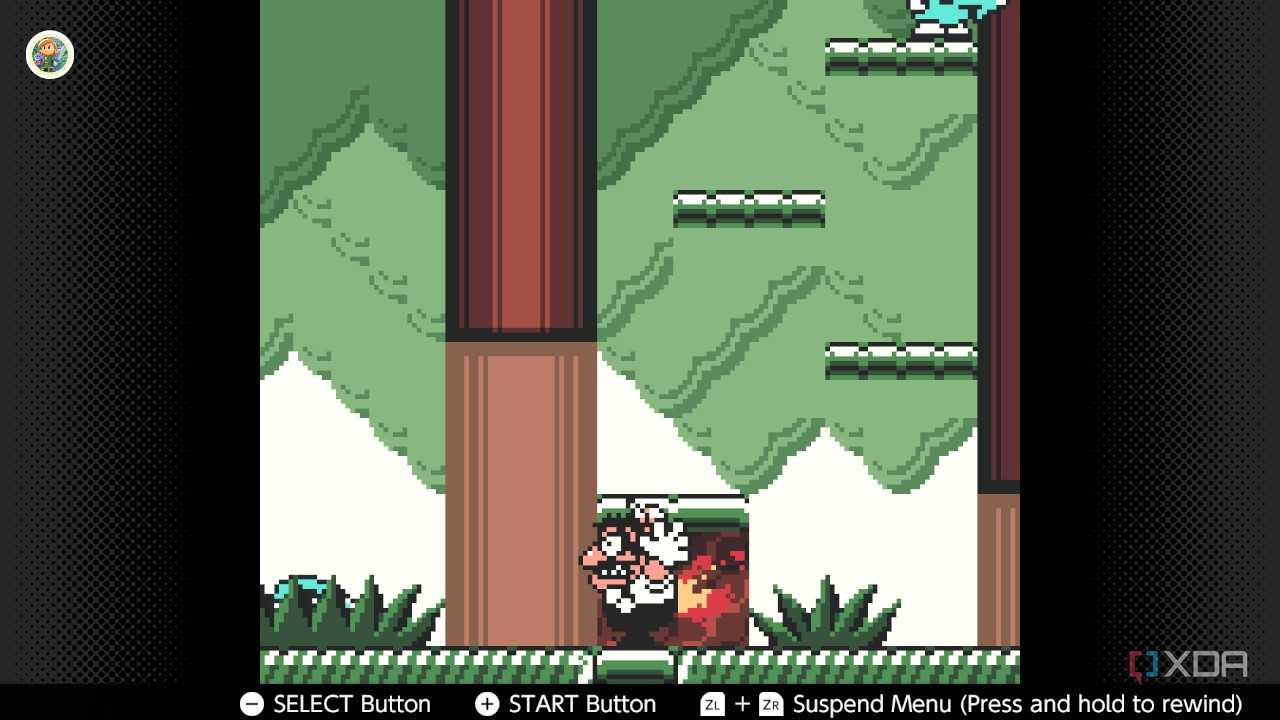 Screenshot of Wario Land 3 on the Game Boy Color on the Nintendo Switch Online service